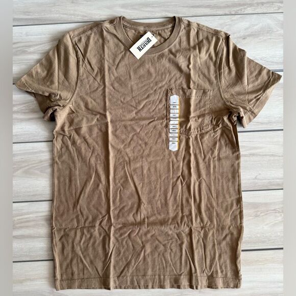 Duluth Trading Co Men's Longtail T Slim Fit SS Crew w/Pocket Brown L NWT IN PKG - Picture 4 of 8